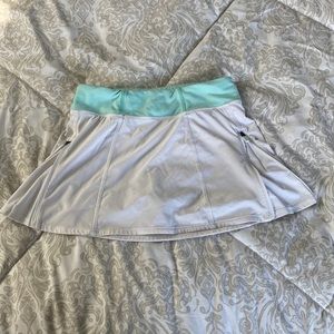 white athleta girl tennis skirt- size- M/8-10